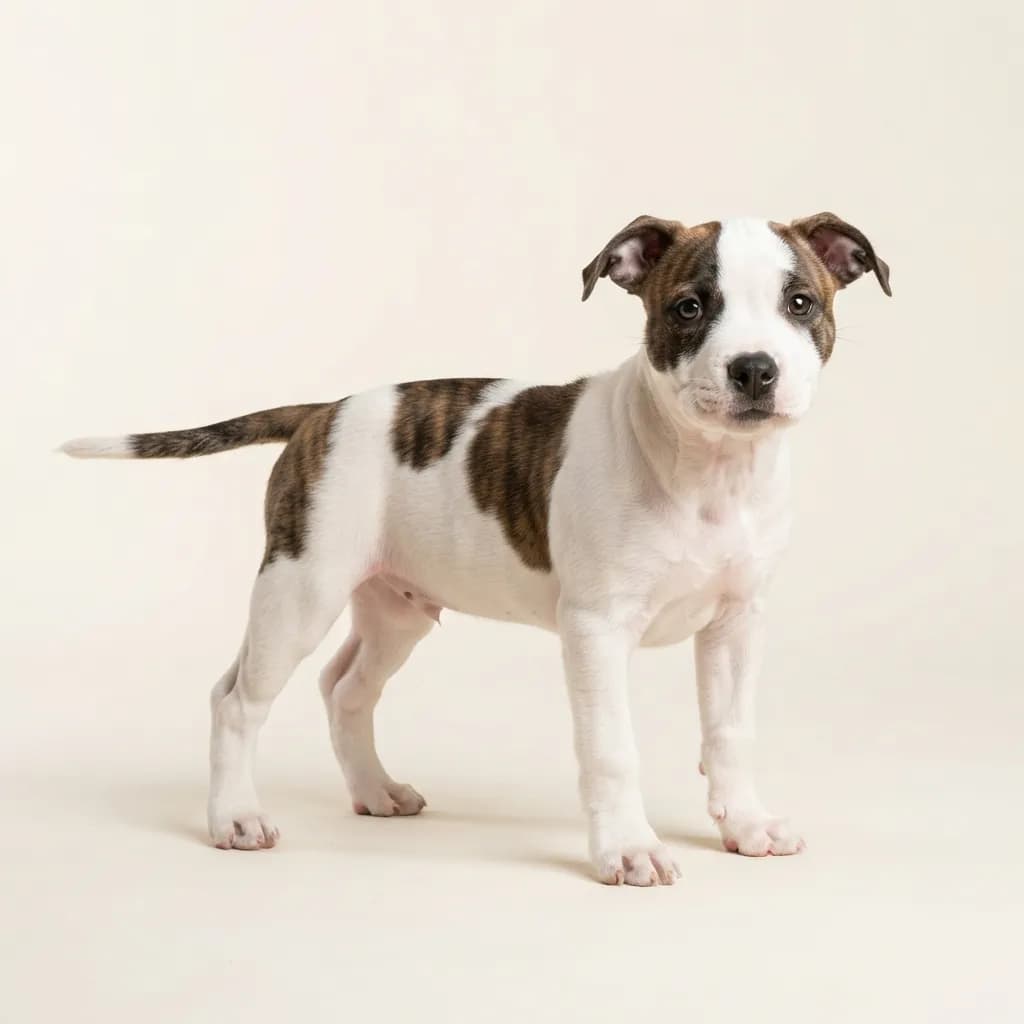 Staffordshire Bull Terrier in Gescheckt — Fellfarbe und Aussehen