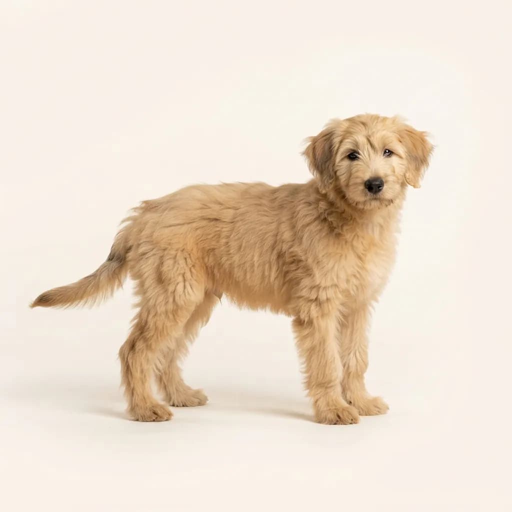 Berger de Brie (Briard) in Falbfarben — Fellfarbe und Aussehen