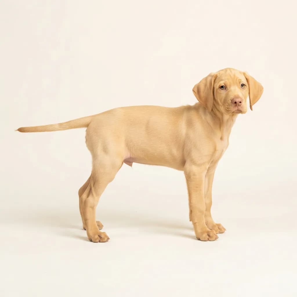 Perdigueiro Português (Portugiesischer Vorstehhund) in Gelb — Fellfarbe und Aussehen