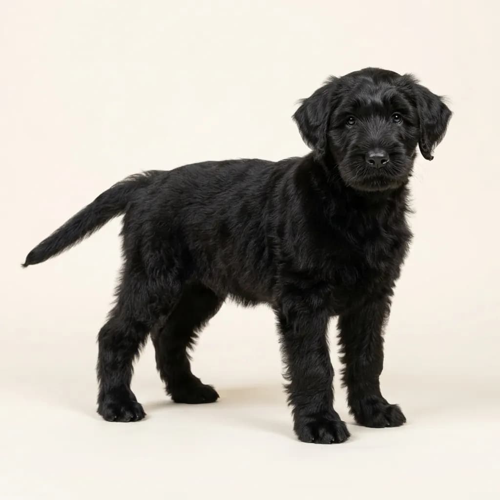 Black Black Russian Terrier — coat colour and appearance