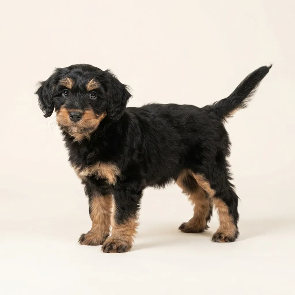 Tibet Terrier in Schwarz mit Loh — Fellfarbe und Aussehen