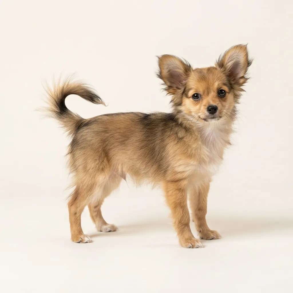 Sable Continental Toy Spaniel (Papillon) — coat colour and appearance