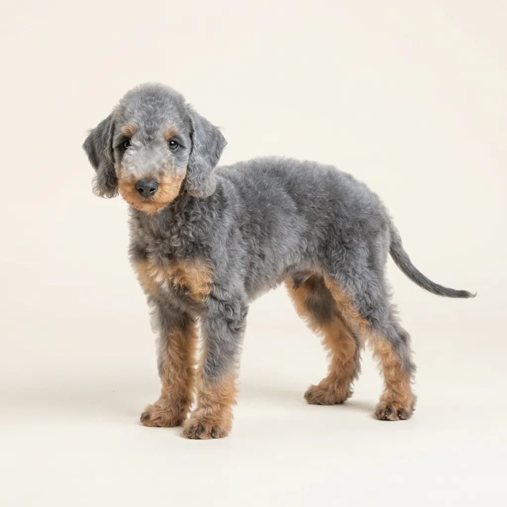 Blue and tan Bedlington Terrier — coat colour and appearance