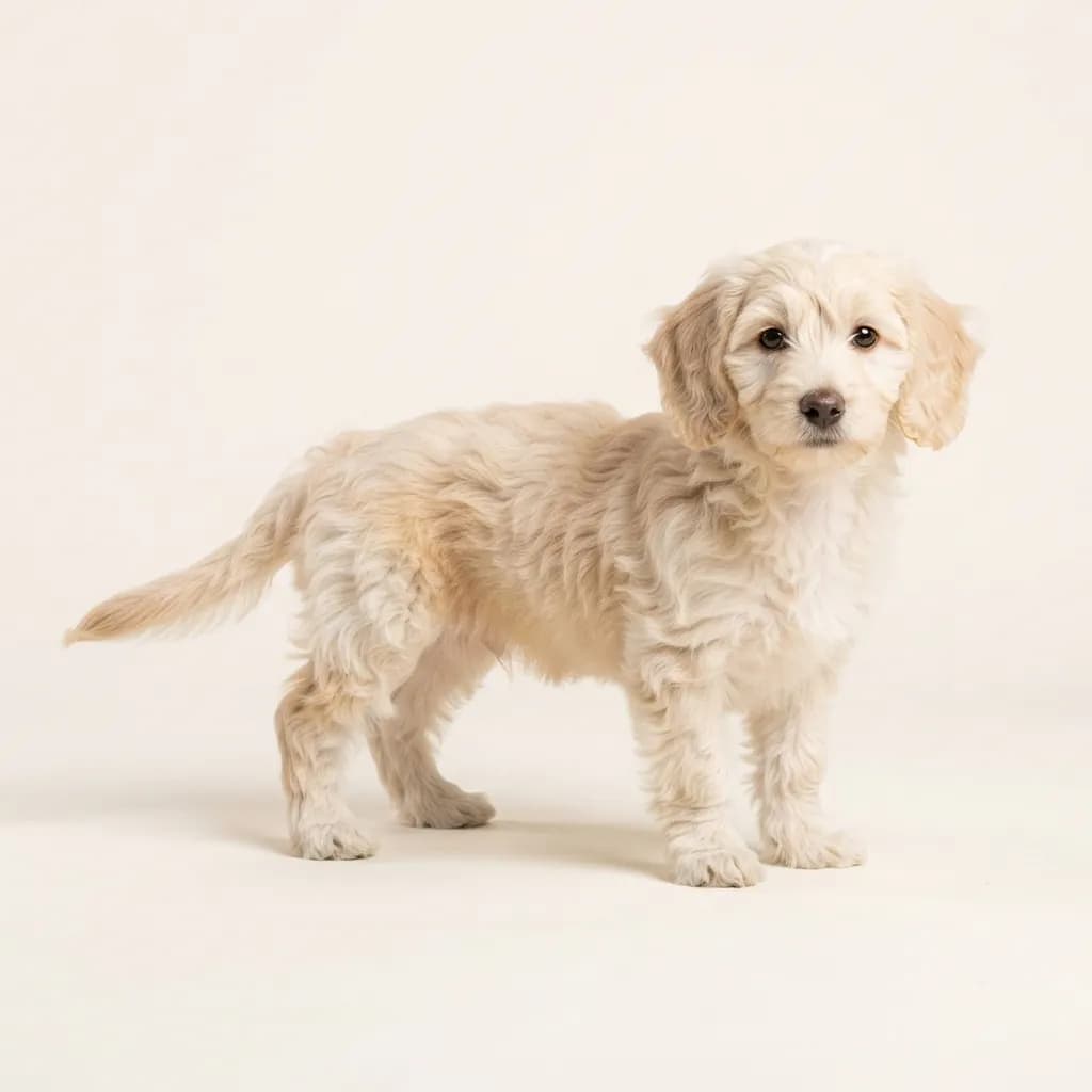 Doxiepoo in Creme — Fellfarbe und Aussehen