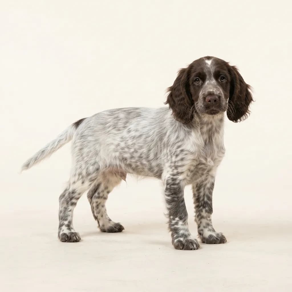 Field Spaniel in Schimmel — Fellfarbe und Aussehen
