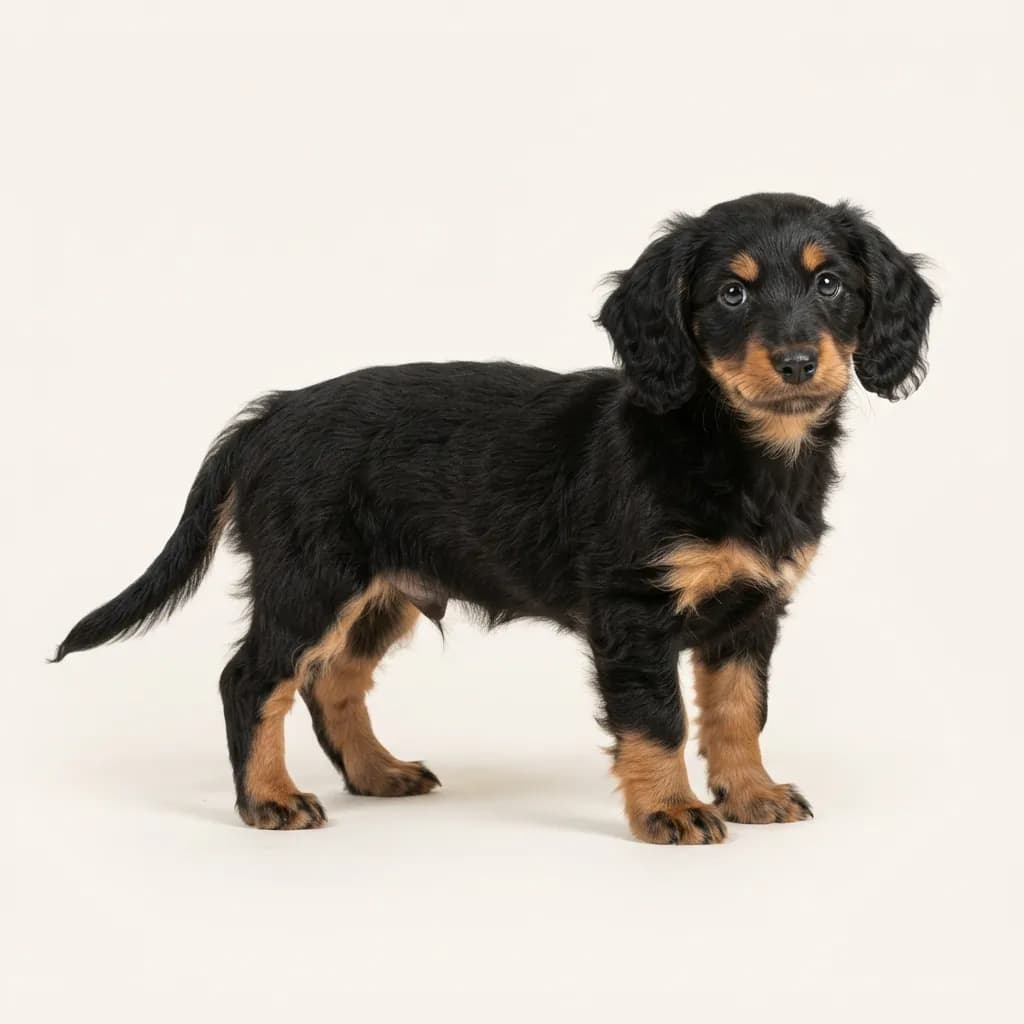 Doxiepoo in Schwarz mit Loh — Fellfarbe und Aussehen