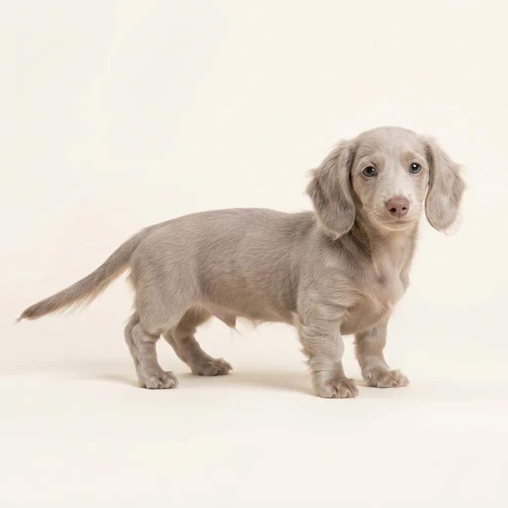 Isabella Miniature Long-haired Dachshund — coat colour and appearance