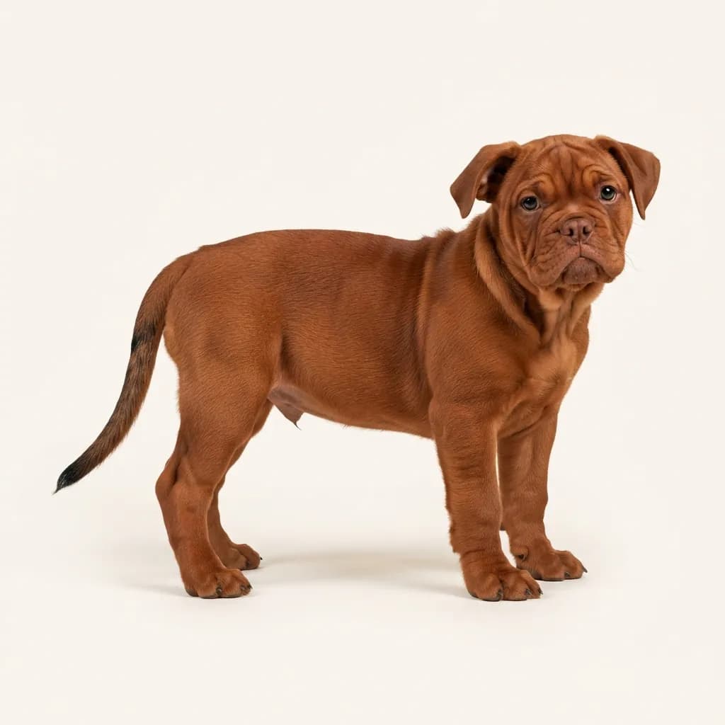 Englische Bulldogge in Rot — Fellfarbe und Aussehen