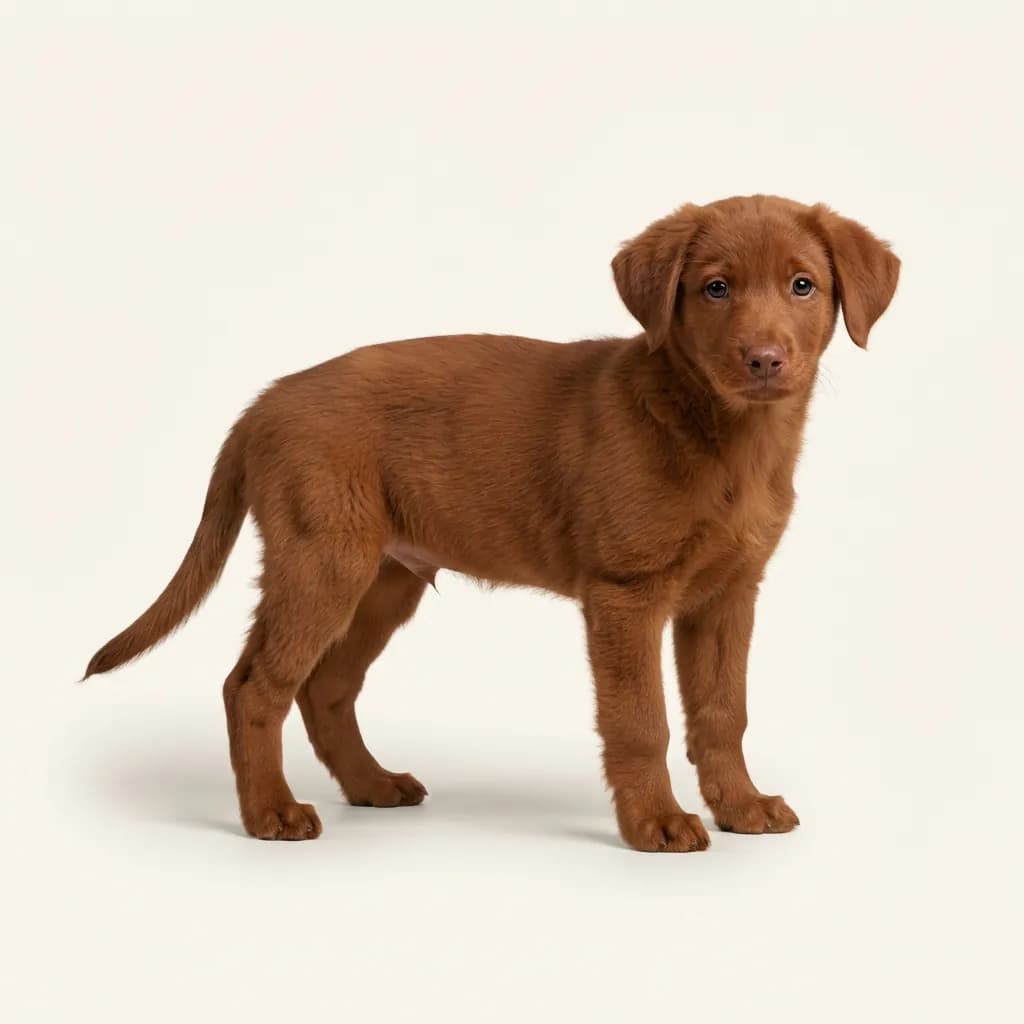 Alpenhütehund in Rot — Fellfarbe und Aussehen