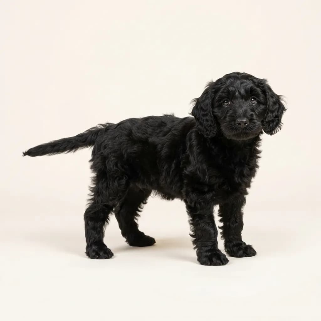 Cockapoo in Schwarz — Fellfarbe und Aussehen