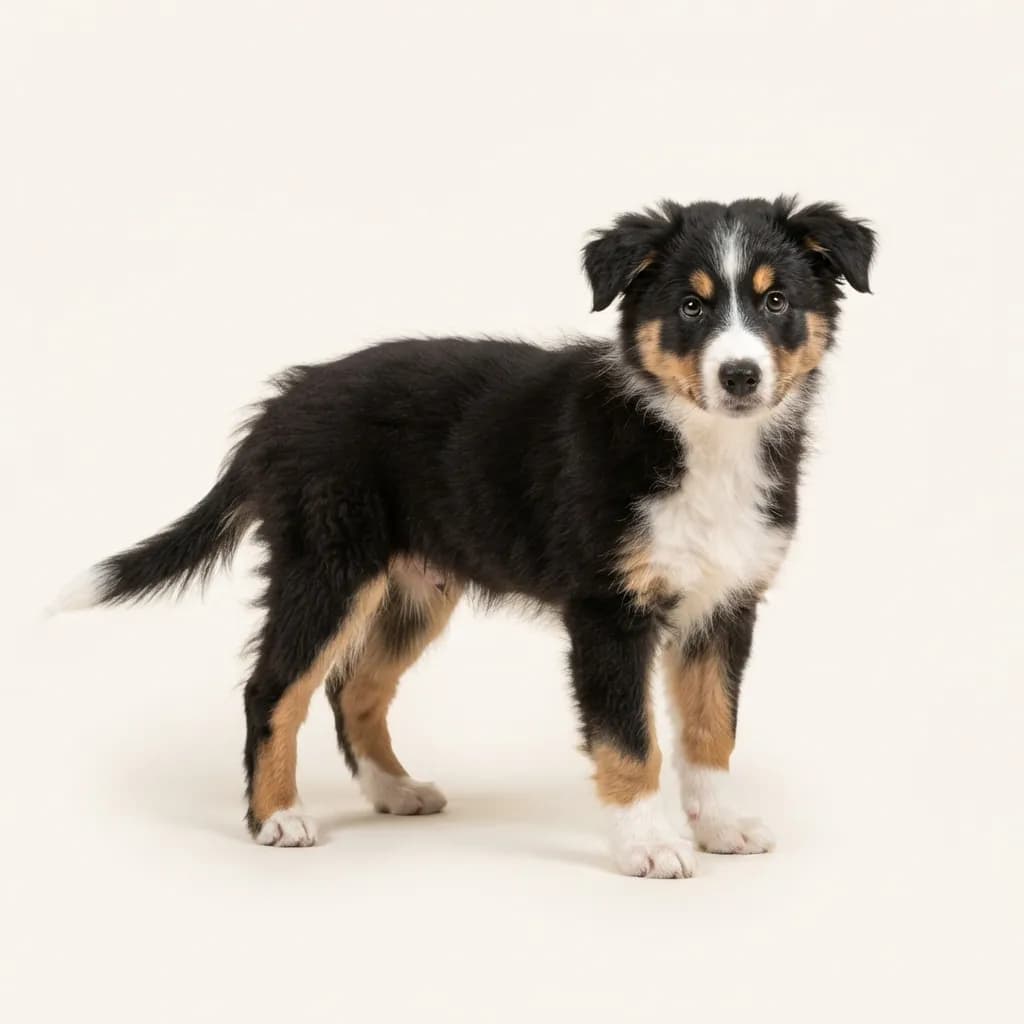 Border Collie in Dreifarbig (Tricolor) — Fellfarbe und Aussehen