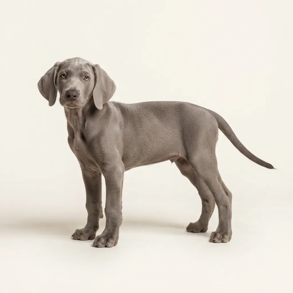 Weimaraner (kurzhaar) in Grau — Fellfarbe und Aussehen