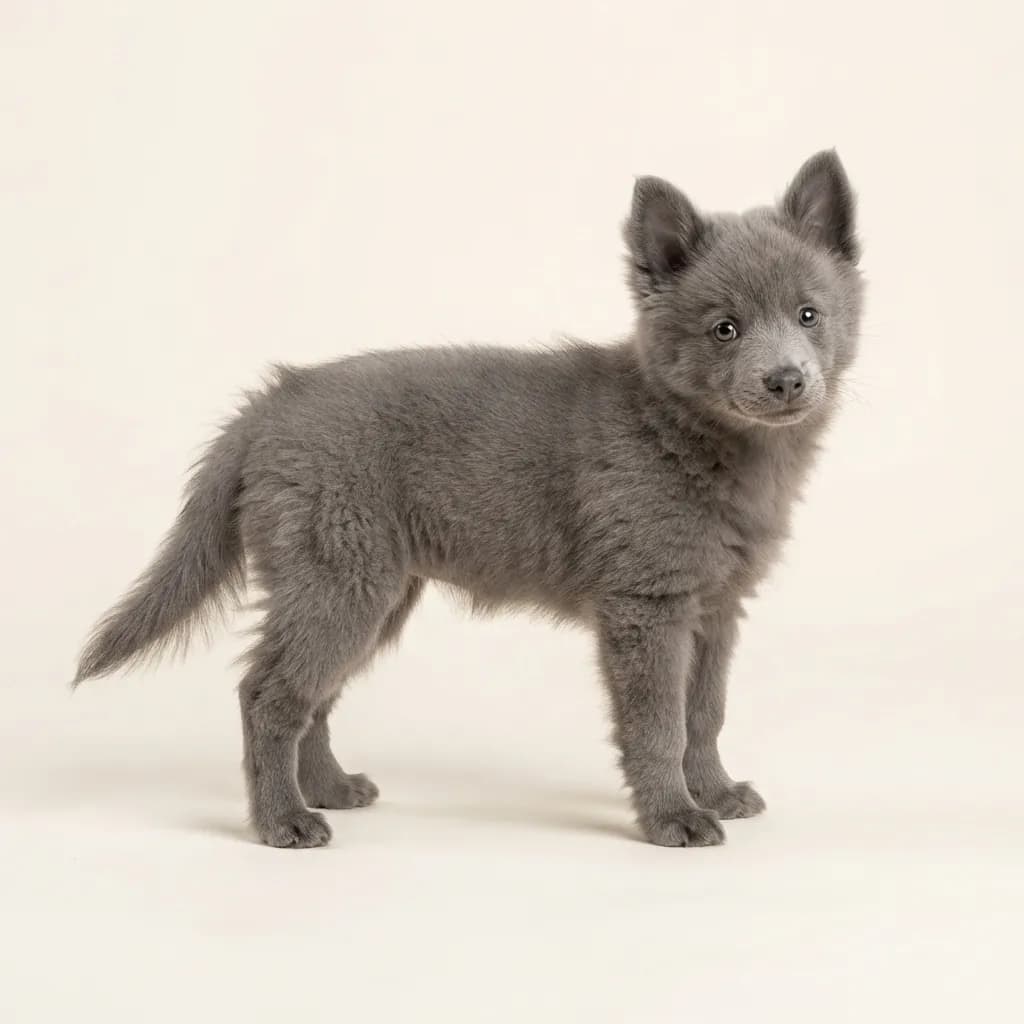 Grey Pomsky — coat colour and appearance