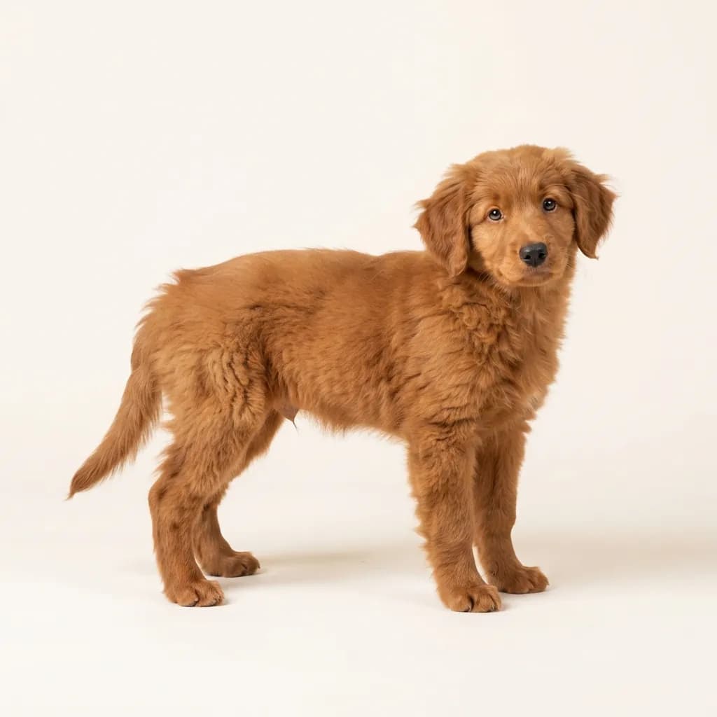 Red Tollerdoodle — coat colour and appearance
