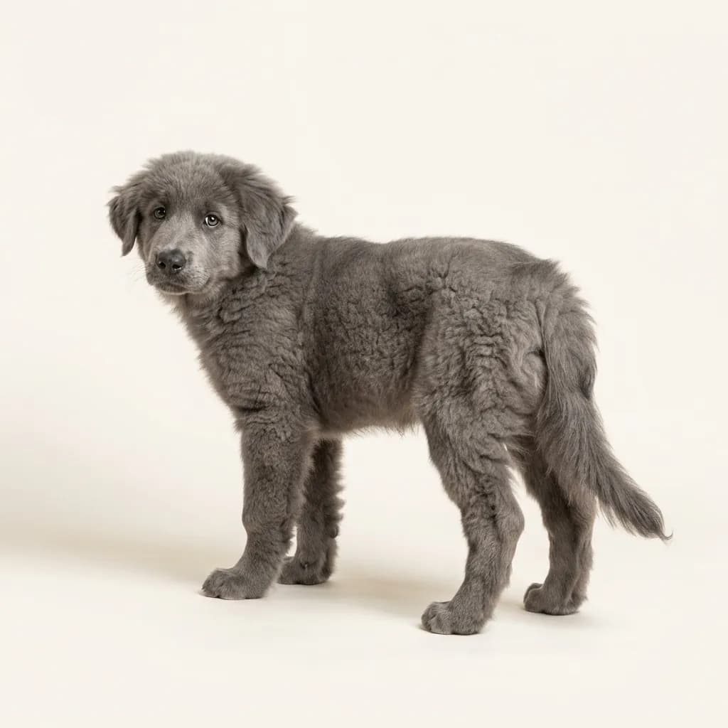 Grey Romanian Bucovina Shepherd — coat colour and appearance