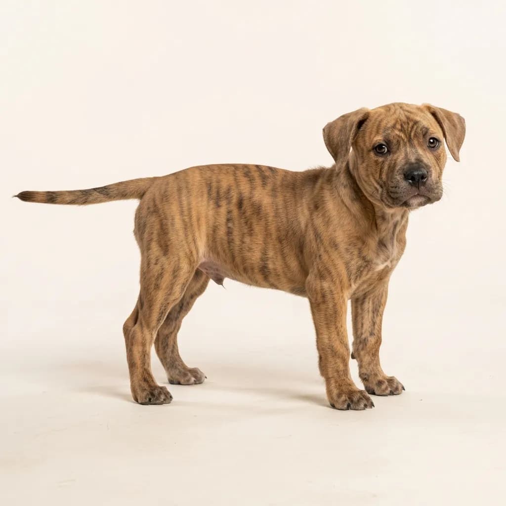 American Bully in Gestromt — Fellfarbe und Aussehen