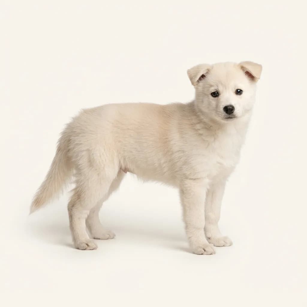 Cream Pomsky — coat colour and appearance