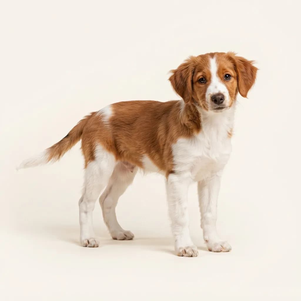 Red and white Kromfohrländer — coat colour and appearance
