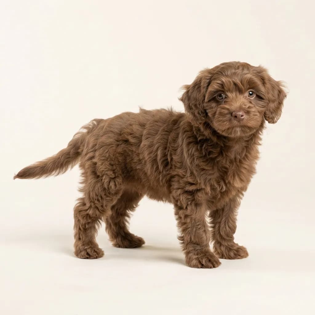 Shihpoo in Braun — Fellfarbe und Aussehen