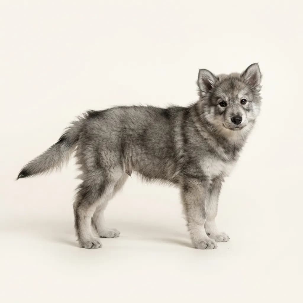 Wolf grey Finnish Lapphund (Suomenlapinkoira) — coat colour and appearance