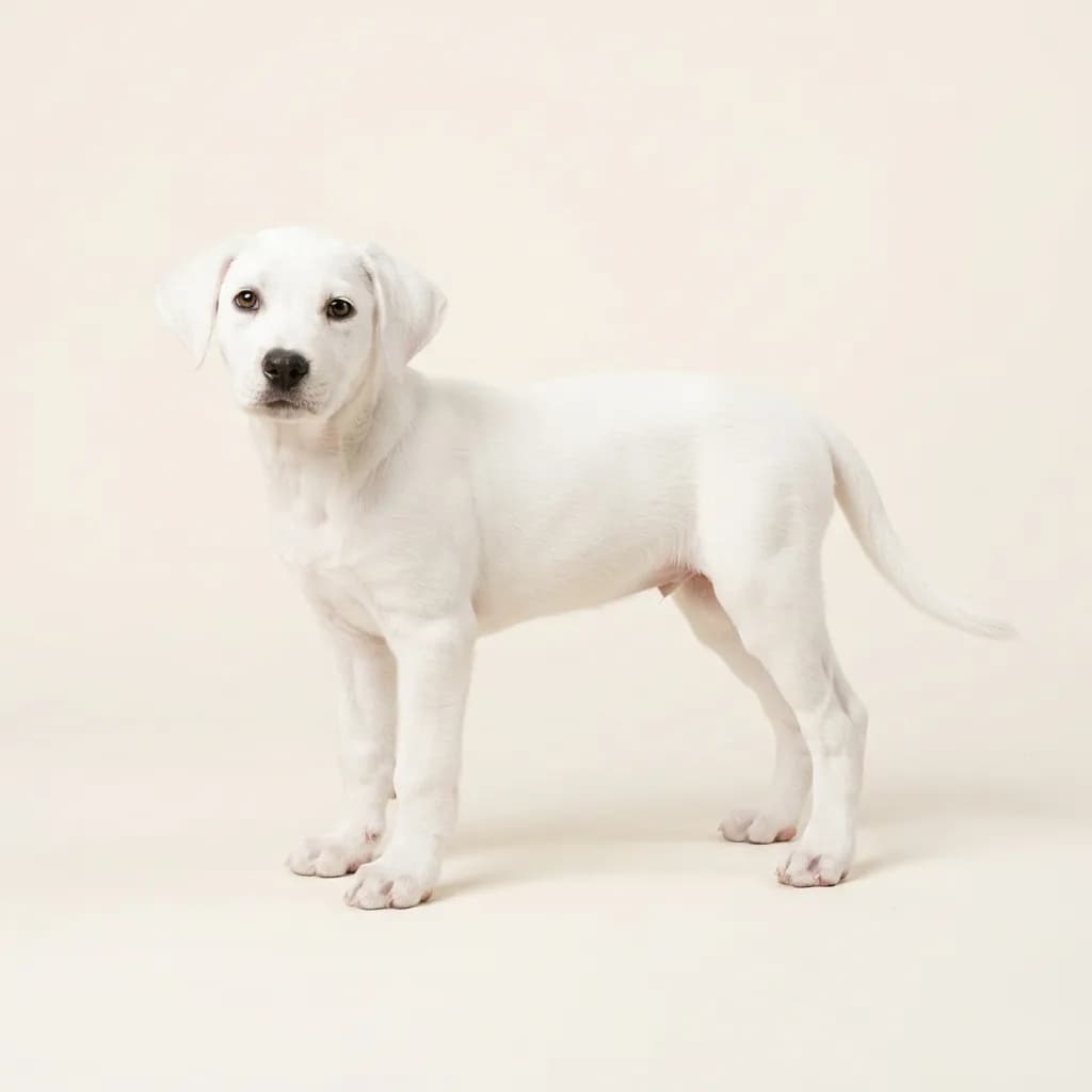Catahoula Leopard Dog in Weiß — Fellfarbe und Aussehen