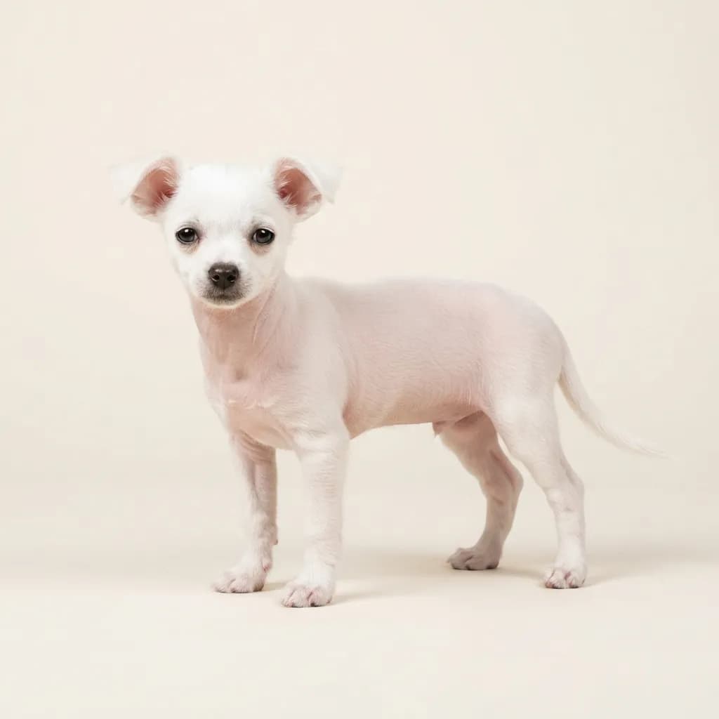 White Hairless Chihuahua — coat colour and appearance