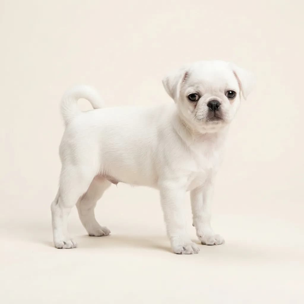 White Pug — coat colour and appearance