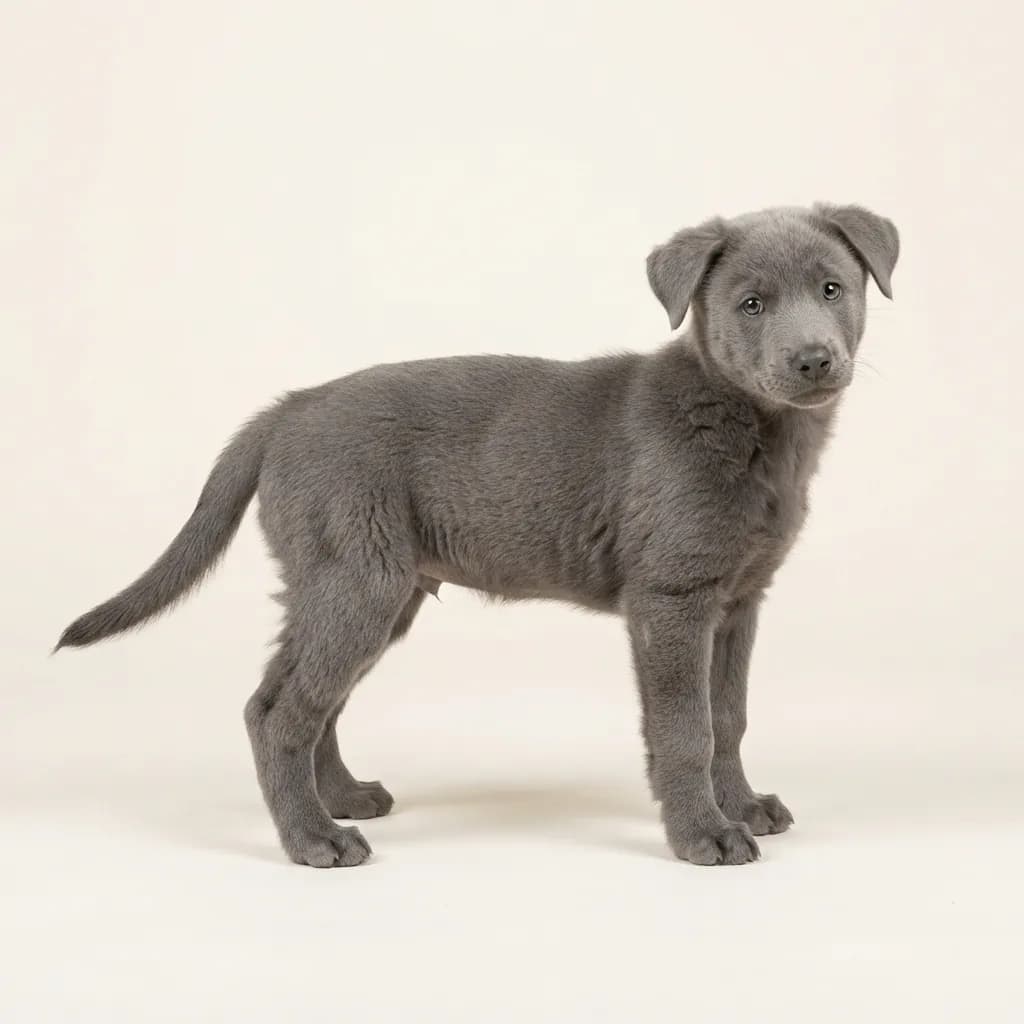 Alaskan Husky in Grau — Fellfarbe und Aussehen