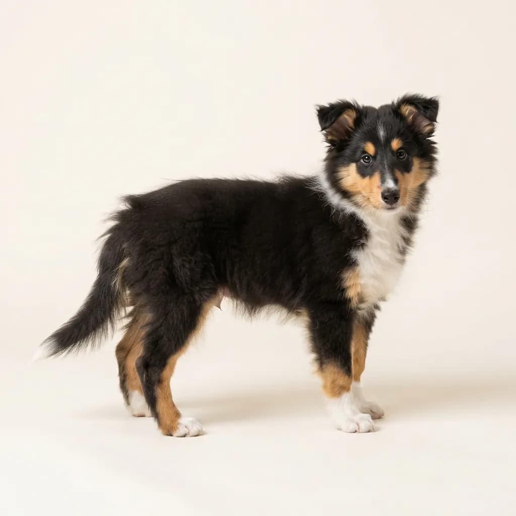 Collie (Langhaar) in Dreifarbig (Tricolor) — Fellfarbe und Aussehen