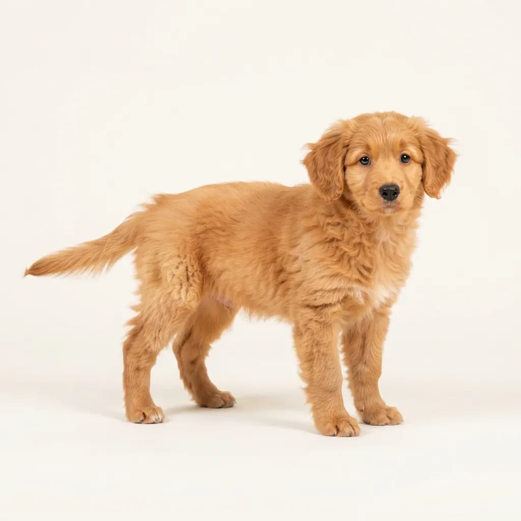 Orange Tollerdoodle — coat colour and appearance
