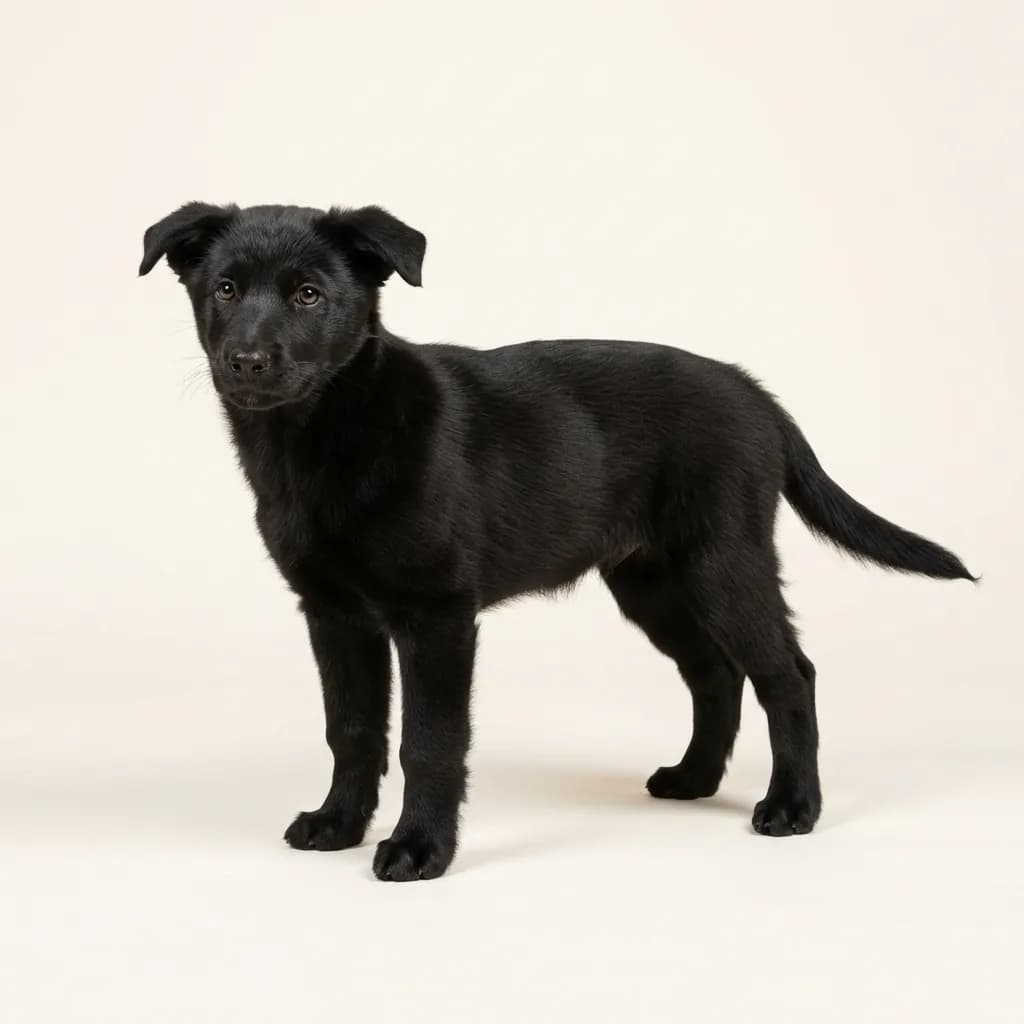 Islandhund in Schwarz — Fellfarbe und Aussehen