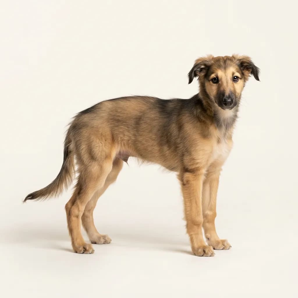 Silken Windhound in Zobel — Fellfarbe und Aussehen