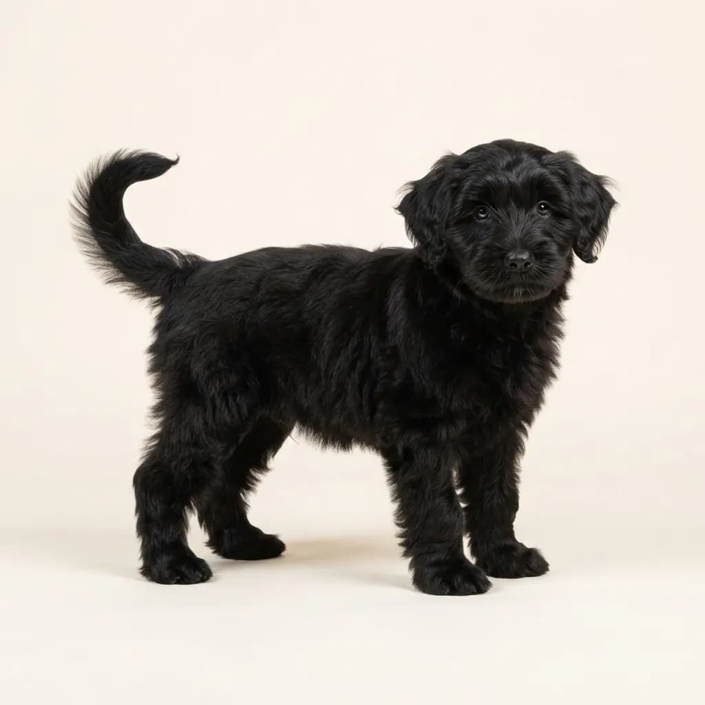 Tibet Terrier in Schwarz — Fellfarbe und Aussehen