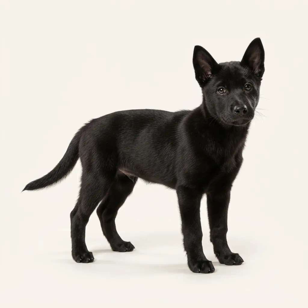 Taiwanhund in Schwarz — Fellfarbe und Aussehen