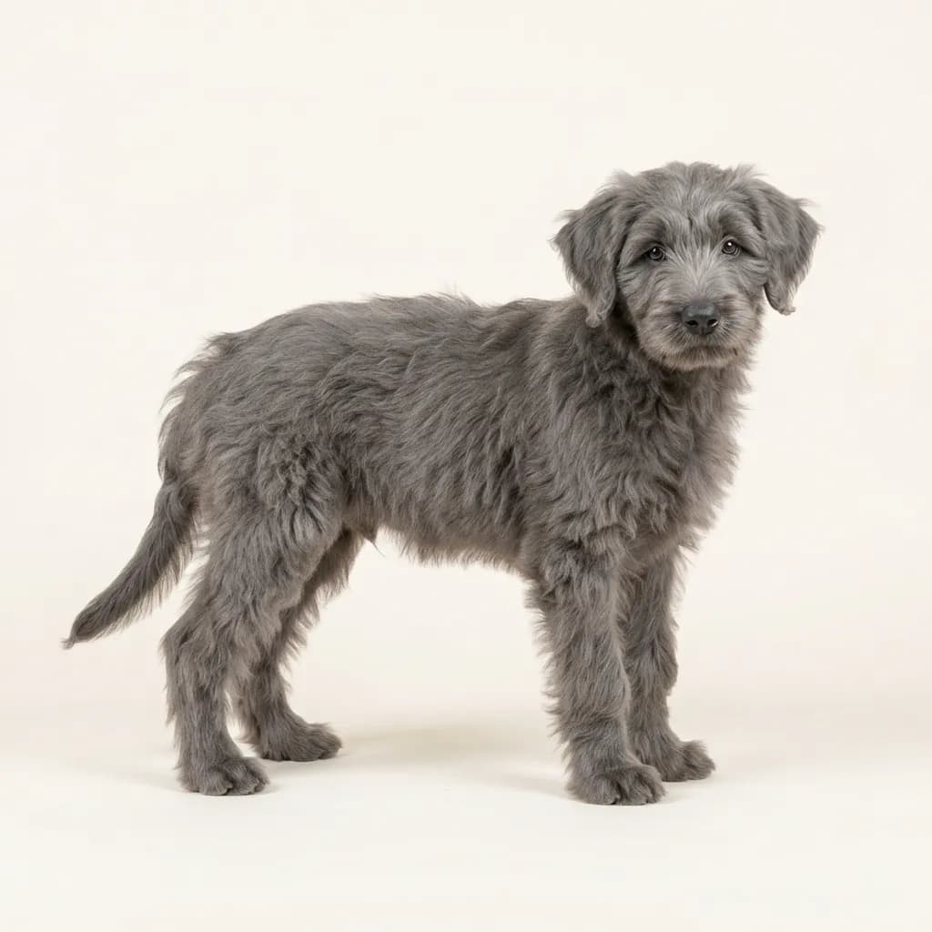 Berger de Brie (Briard) in Grau — Fellfarbe und Aussehen