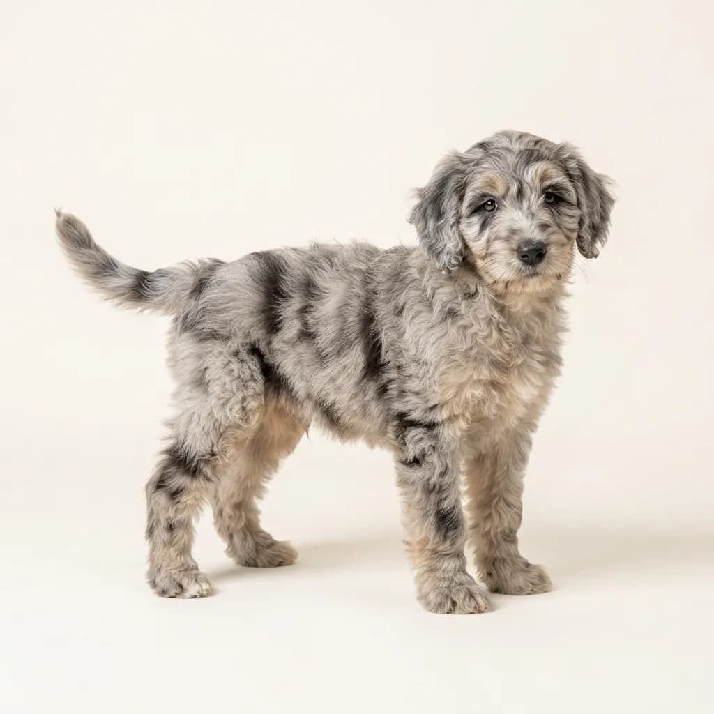 Merle Australian Labradoodle — coat colour and appearance