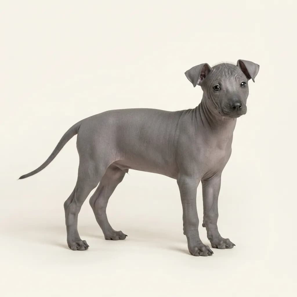 Grey Ecuadorian Hairless Dog — coat colour and appearance