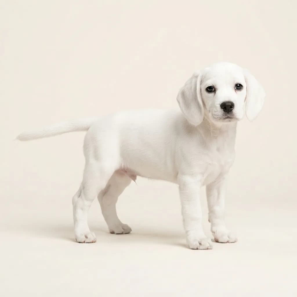 White Beagle — coat colour and appearance