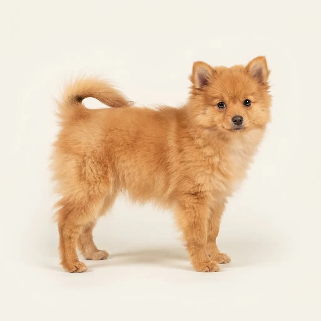 Orange Small Spitz — coat colour and appearance