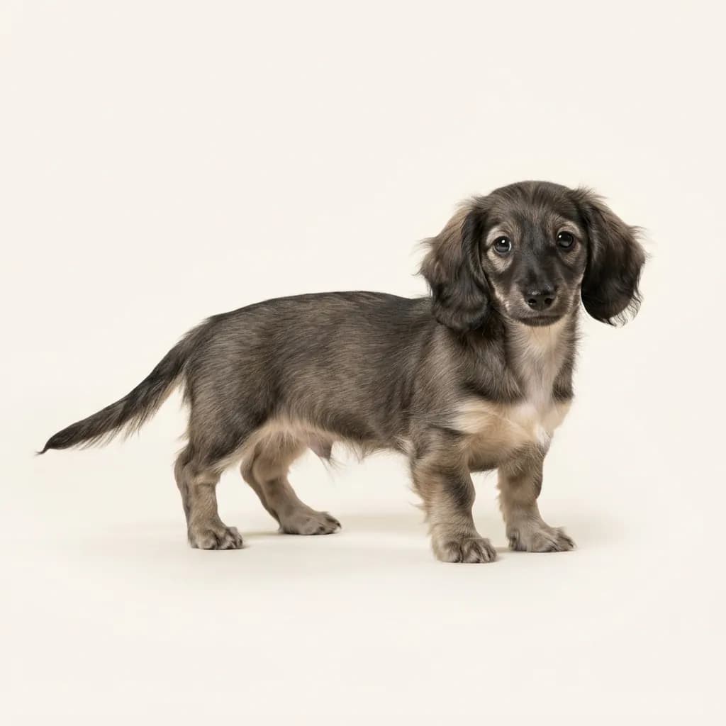 Wild boar Miniature Long-haired Dachshund — coat colour and appearance