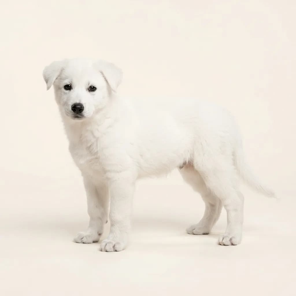 White Kintamani-Bali Dog — coat colour and appearance