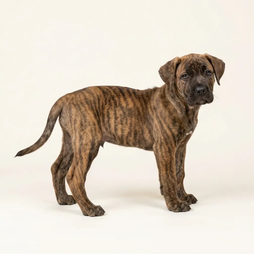 Dogo Canario in Gestromt — Fellfarbe und Aussehen