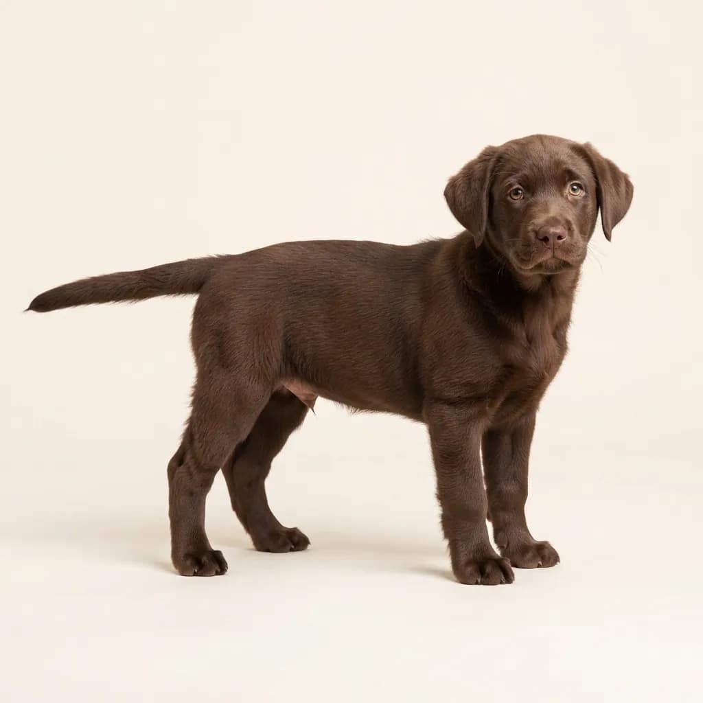 Chocolate Labrador Retriever — coat colour and appearance