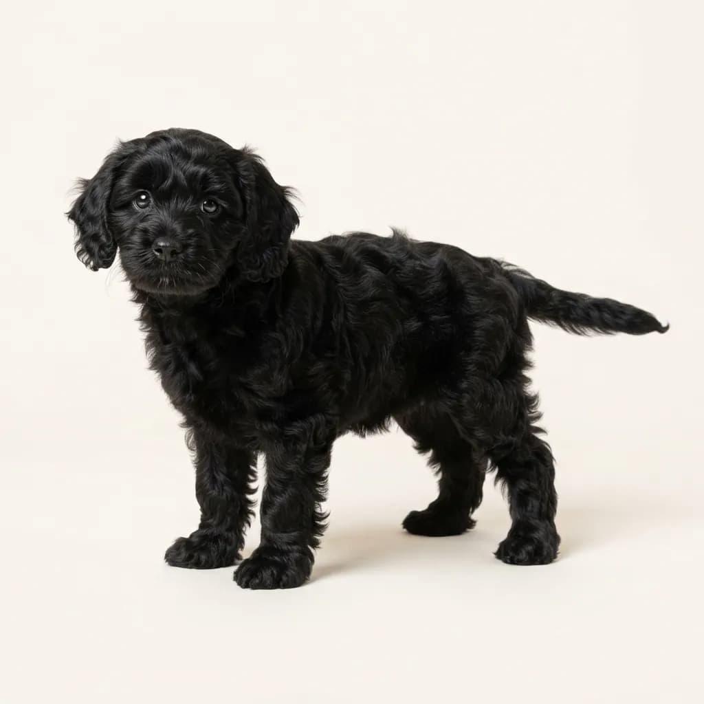 Cavapoo in Schwarz — Fellfarbe und Aussehen