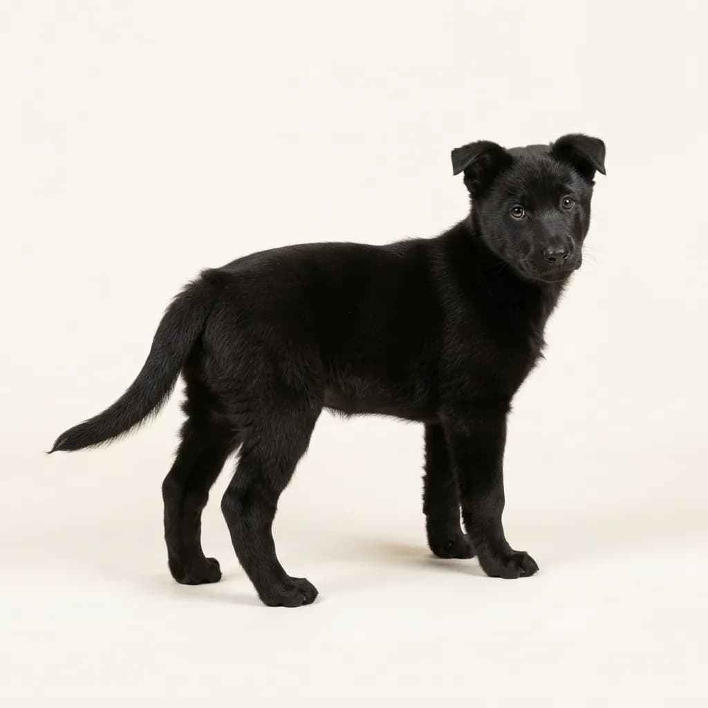 Black Karelian Bear Dog — coat colour and appearance