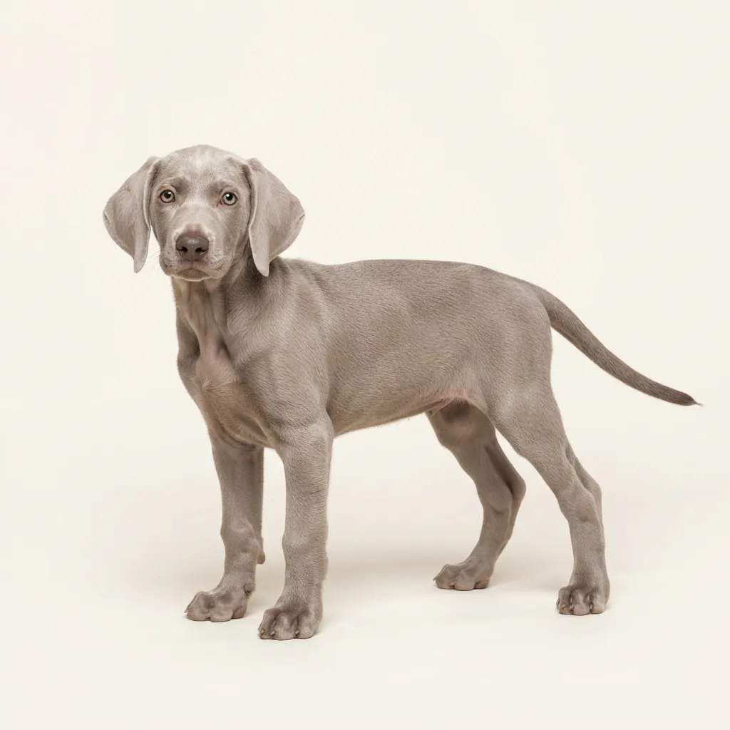 Weimaraner (kurzhaar) in Silber — Fellfarbe und Aussehen