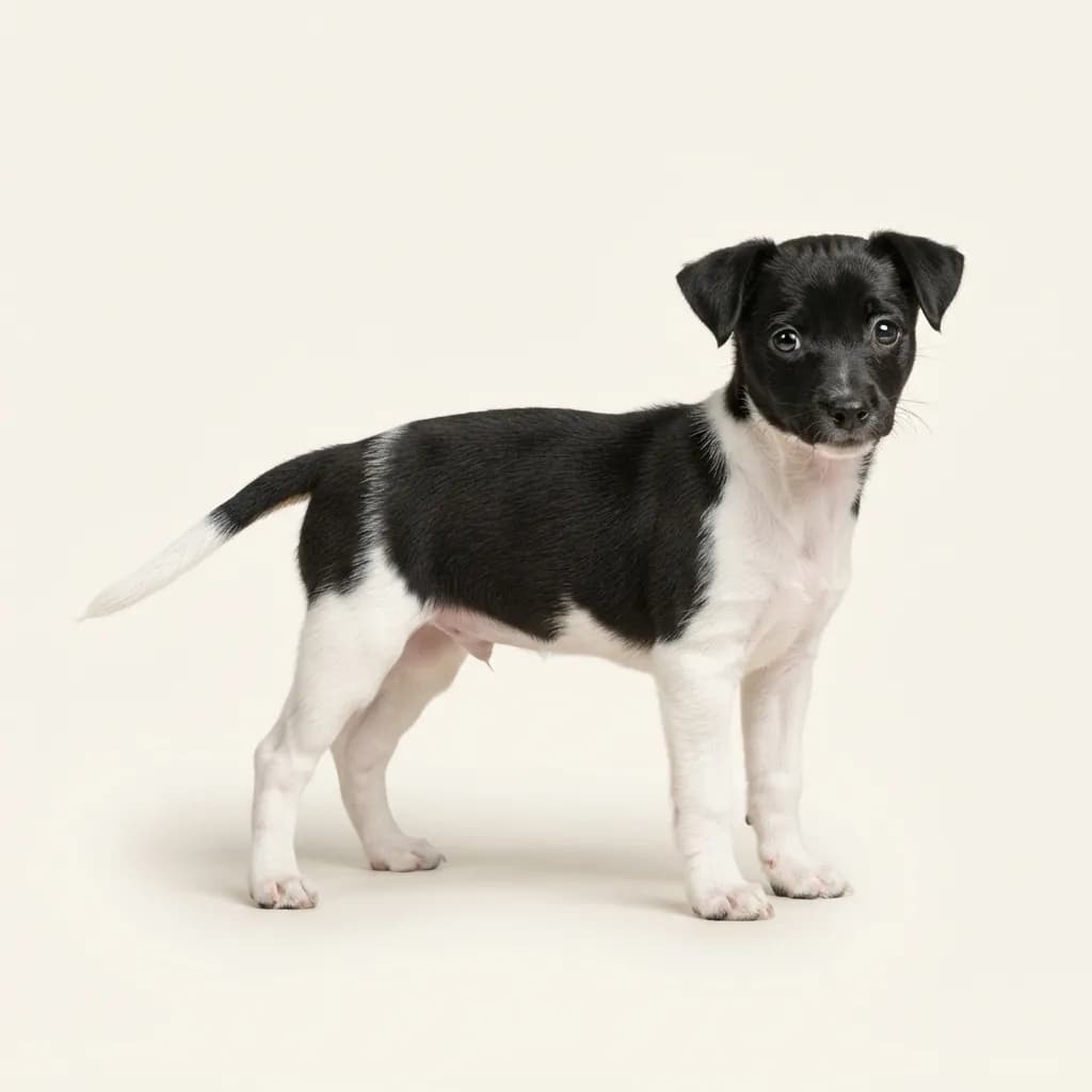 Black and white Toy Fox Terrier — coat colour and appearance