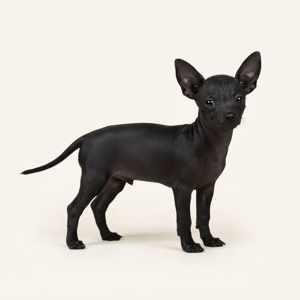 Black Hairless Chihuahua — coat colour and appearance