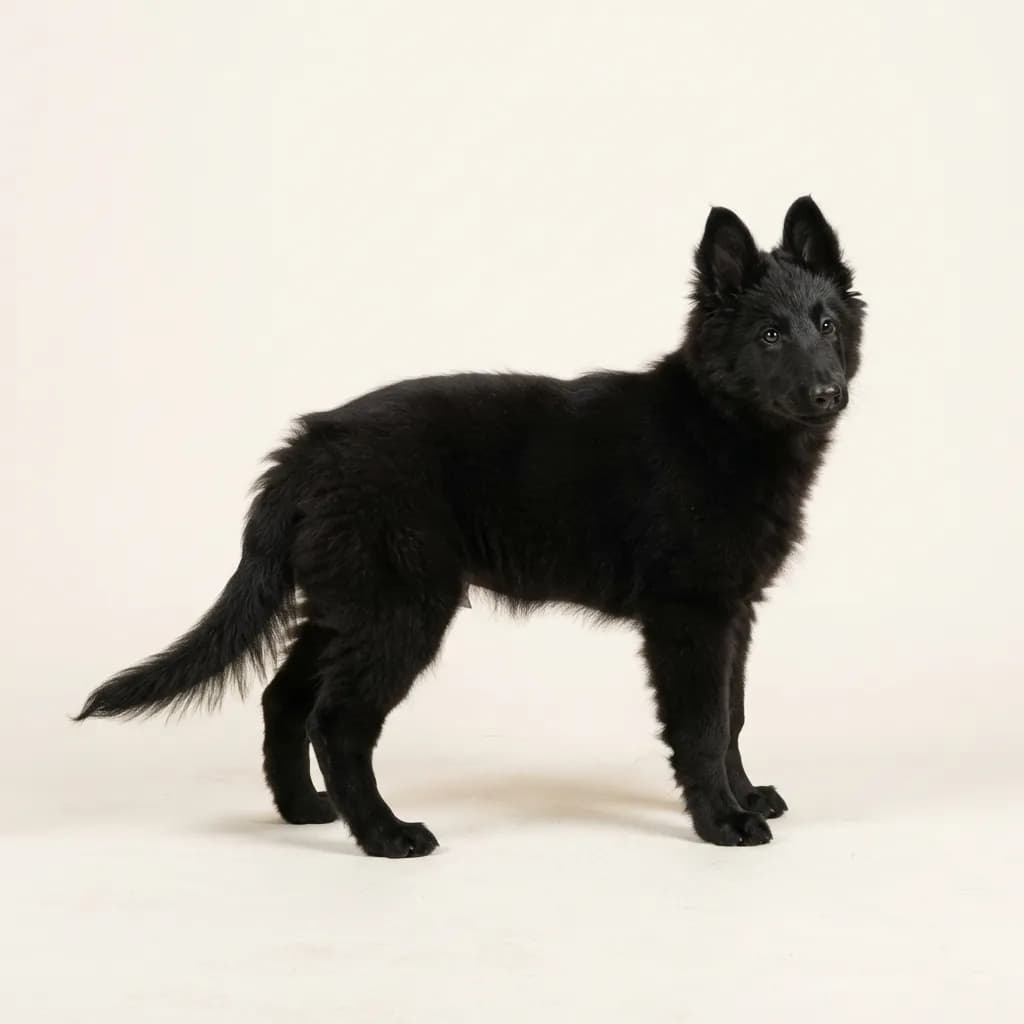 Groenendael in Schwarz — Fellfarbe und Aussehen