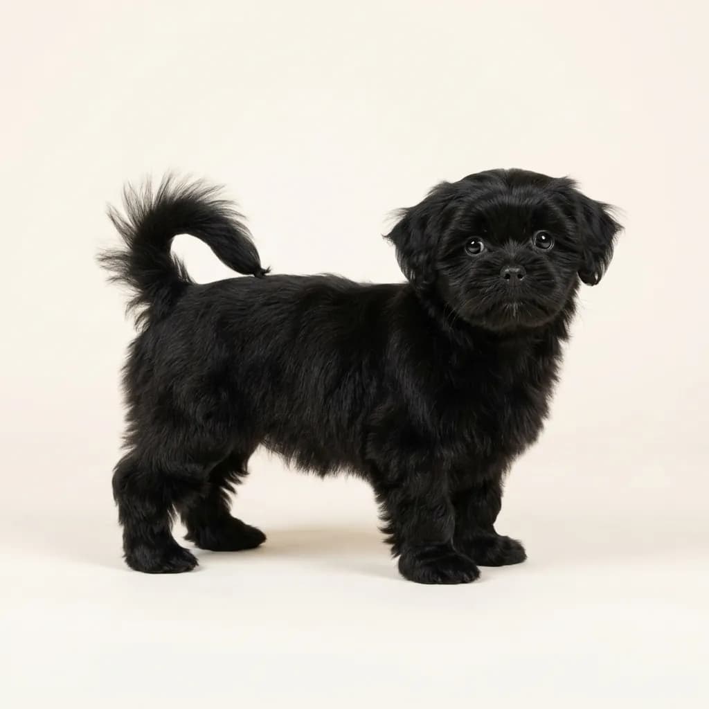 Shih Tzu in Schwarz — Fellfarbe und Aussehen
